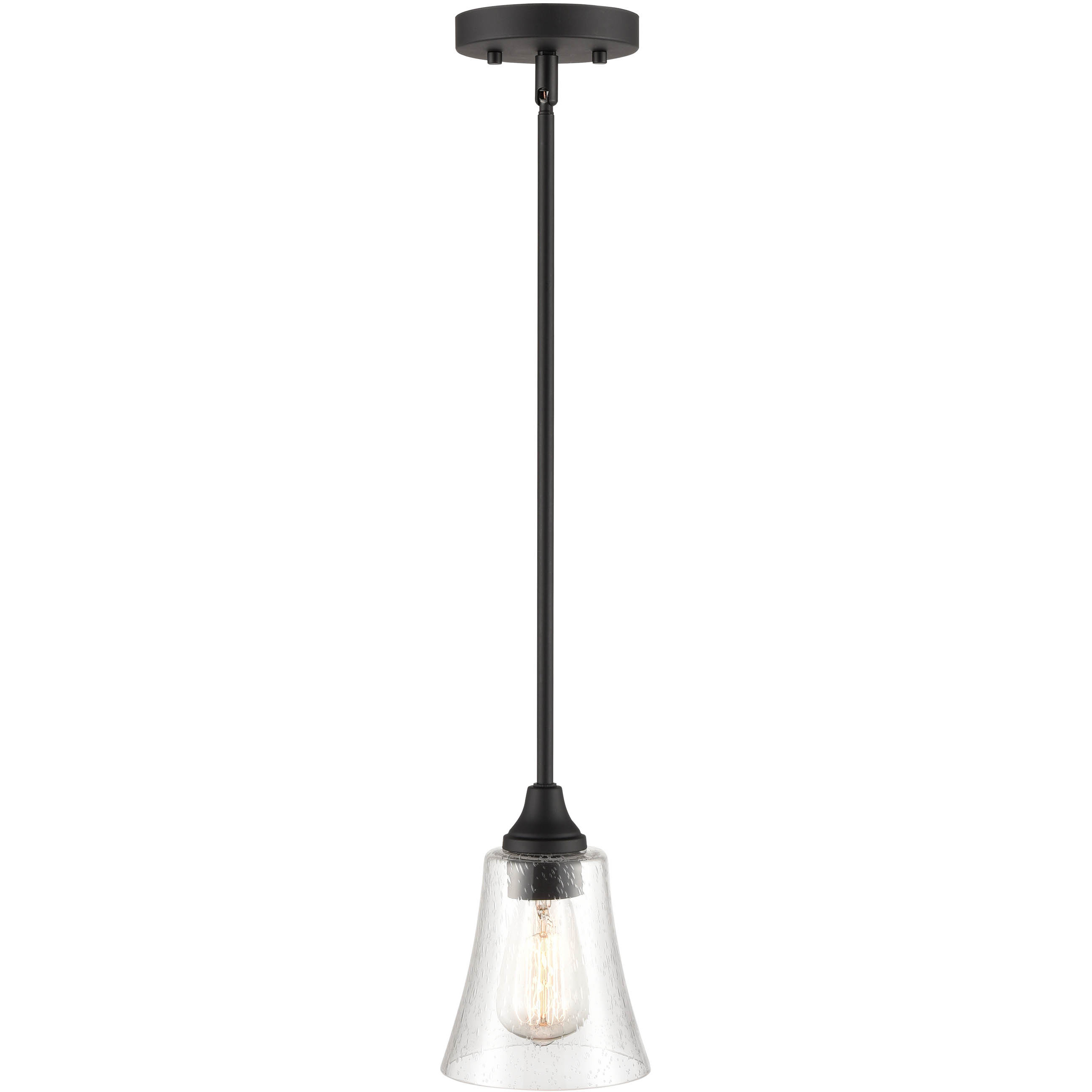 Caily 1 Light 5.75 inch Matte Black Pendant Ceiling Light
